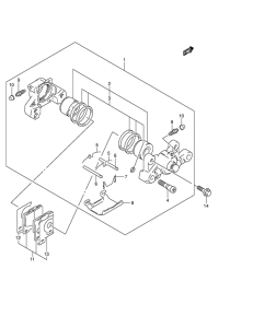 GSX1300R Задний суппорт