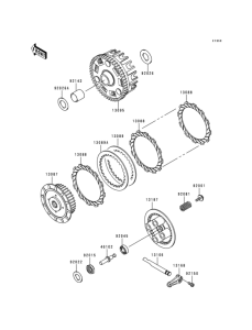 BJ250 Сцепление