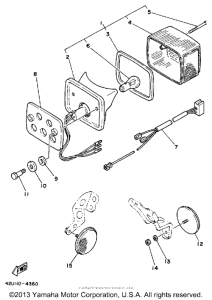XT250LC Фонарь