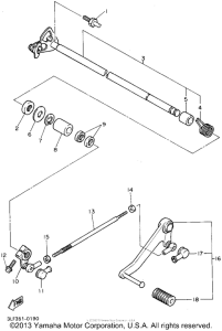FZR1000GC Вал переключения