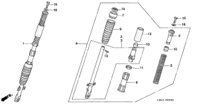 ST50 Вилка передней оси