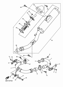 WR250F Выхлопная система