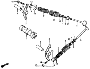C70 Распределительный вал и клапана