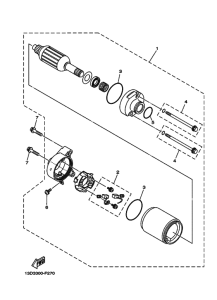 XT125R Стартерный мотор