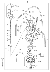RM125 Carburetor assy