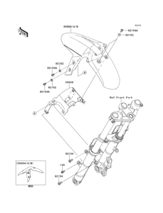 EX250 (ABS) Переднее крыло