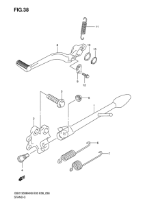 GSX1300BK Stand comp