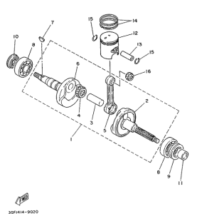 CR50Z Коленвал и поршень