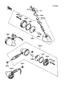KE100 Задний фонарь