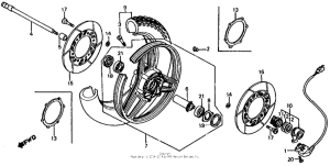 VF750S Переднее колесо