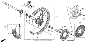  Переднее колесо