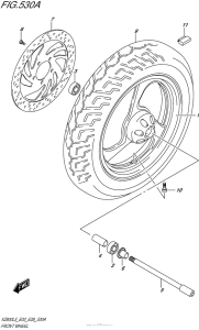 VZ800 Переднее колесо