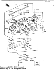 KZ1100 Корпус дроссельных заслонок