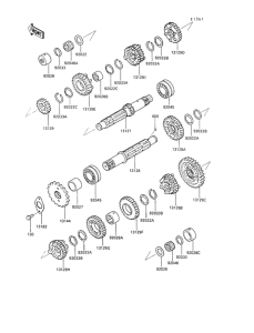 ZX500 Трансмиссия