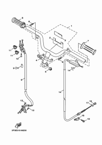 CE50ZR ステアリングハンドル & ケーブル