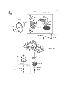 KZ1000 Насос масляный  / фильтр масляный