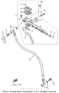 FZR1000U Главный тормозной цилиндр