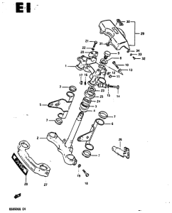 GS850 Траверса нижняя