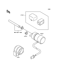 ZX400 Топливный насос