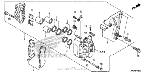 GL1800 (ABS) Задний суппорт