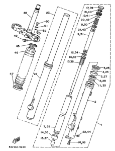 DT80LC Передняя вилка