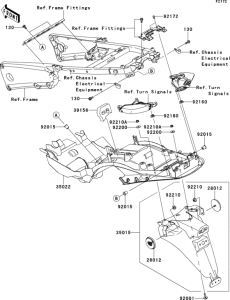 ZX1400 Заднее крыло