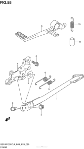 GSX-R1000Z Подножка