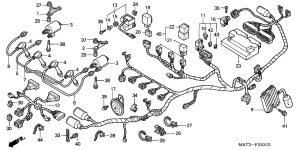 CBR1100XX Harness wire