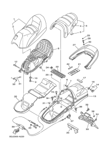 YP250 Сиденье