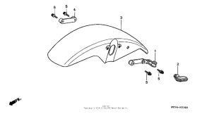 VF750C Переднее крыло