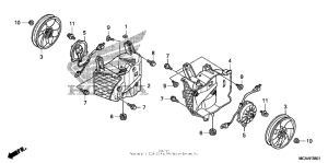 GL1800 (ABS) Cooling fan (gl1800'06-)