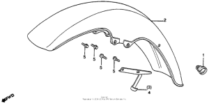 GL650I Переднее крыло