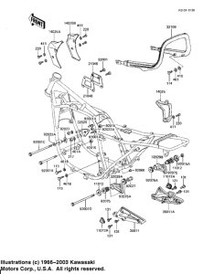 KZ1100 Рама ,крепежные детали