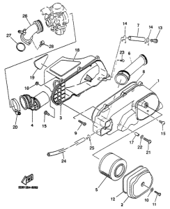 YP125R Впускная система