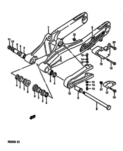 RM250 Маятник задний