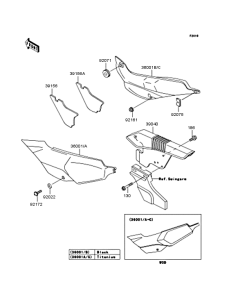 KLE500 Боковые обтекатели