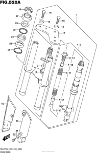 DR-Z70 Передняя вилка