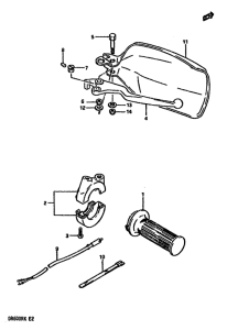 DR600 Right handle switch