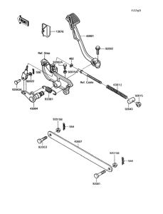 VN750 Педаль тормоза