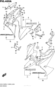 GSX-S1000F (ABS) Side Cowling (Pgz,av4)