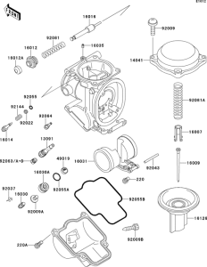 ZX400 Карбюратор в разборе