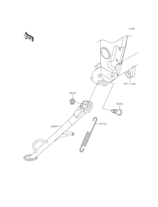 ER250 Подножка