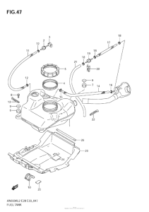 AN650 (ABS) Топливный бак