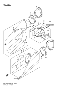 GSX1300BK (ABS) Глушитель cover