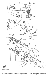 FZR600RHC Водяной насос