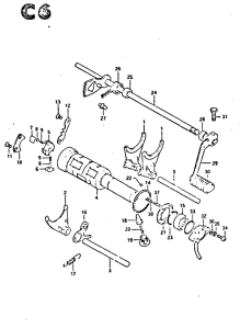 GS650 Переключение передач
