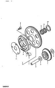 GS850 Муфта стартера