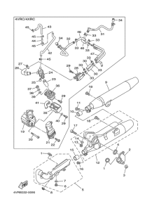 XVS650 Выхлопная система