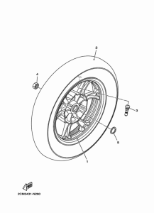 MW125 Переднее колесо