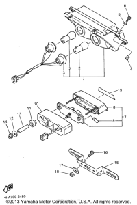 YZF600RG Фонарь